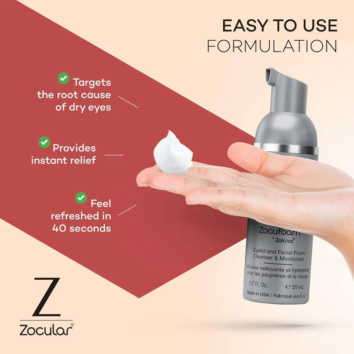 ZocuFoam™ : Nettoyant pour paupières