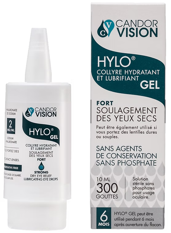 HYLO GEL® : Soulagement intensif et durable pour la sécheresse oculaire sévère.