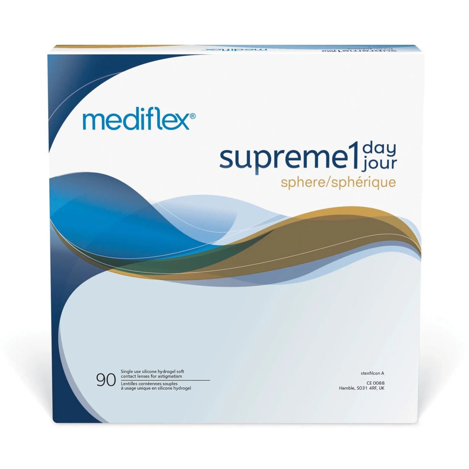 Verres de contact Mediflex Suprême 1 jour (Quotidiens — Boîte de 90)