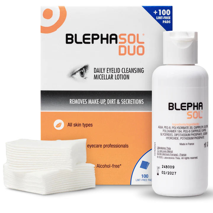 BLEPHASOL® : Lotion micellaire stérile pour l'hygiène des paupières sensibles