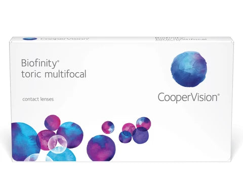 Verres de contact Biofinity Toric Multifocal (Mensuels — Boîte de 6)