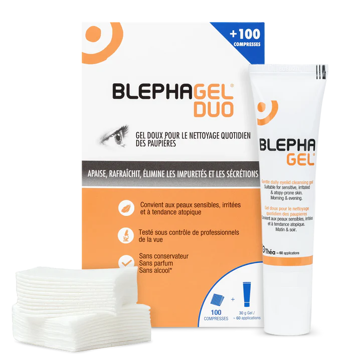 BLEPHAGEL® DUO : Gel stérile d'hygiène quotidienne des paupières et des cils