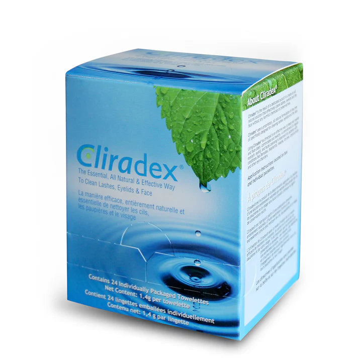 CLIRADEX® : Lingettes stériles d'hygiène quotidienne des paupières et des cils