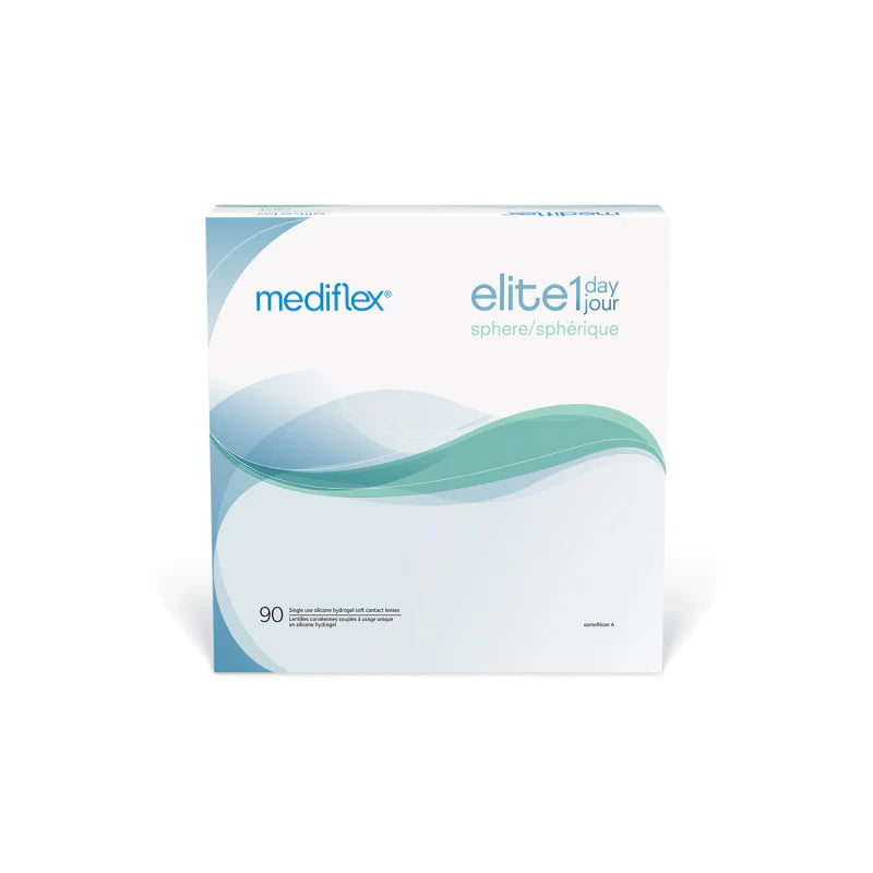 Verres de contact Mediflex Élite 1 jour (Quotidiens — Boîte de 90)