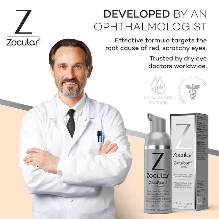 ZocuFoam™ : Nettoyant pour paupières