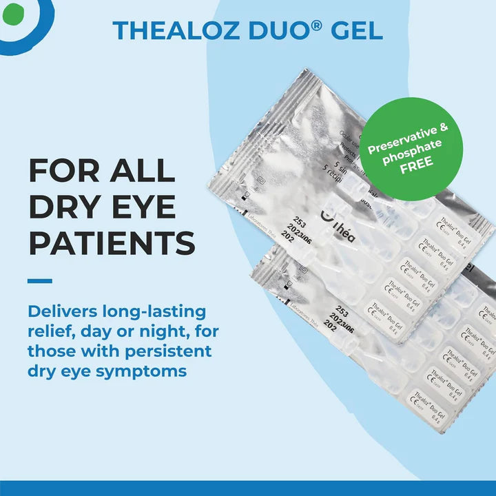 Thealoz® Duo Gel : Gel Ophtalmique Fluide pour Sécheresse Oculaire Sévère
