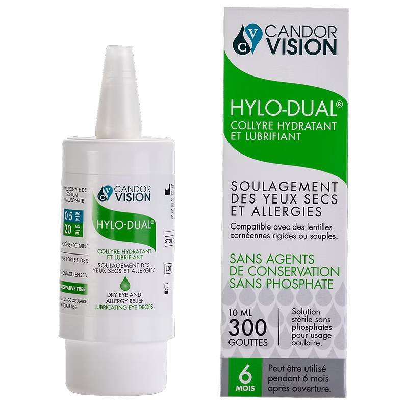 HYLO-DUAL COLLYRE LUBRIFIANT POUR LES YEUX SECS ET LES ALLERGIES ®