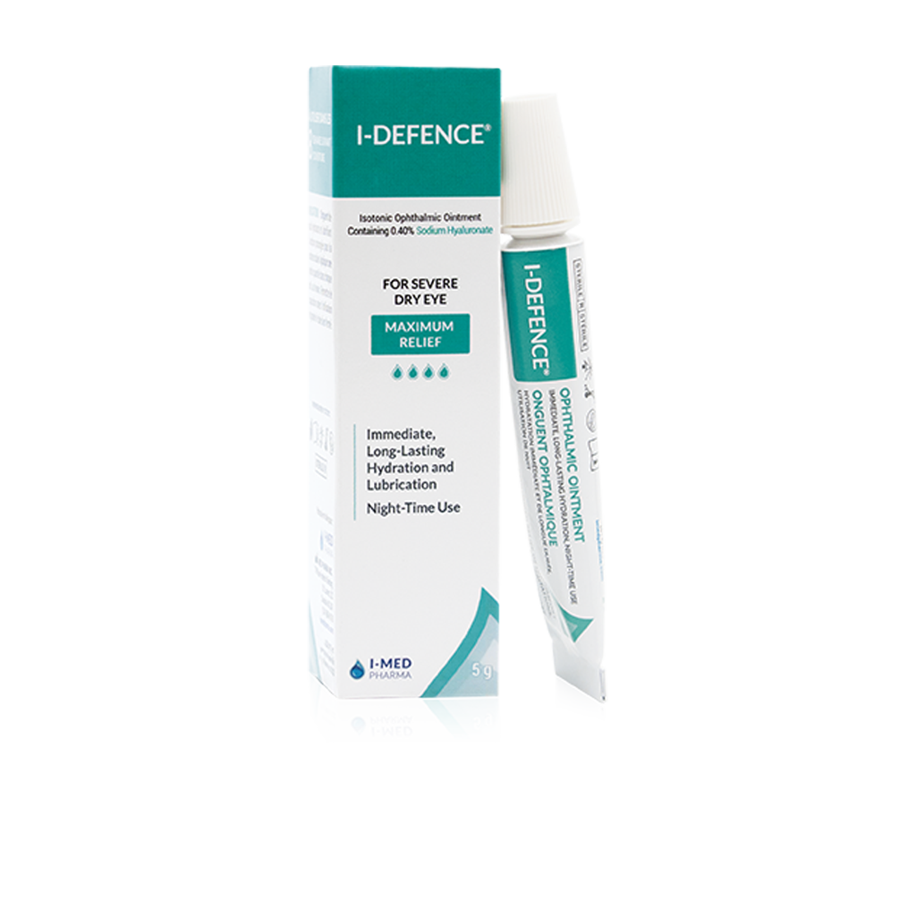 I-DEFENCE®: Pommade ophtalmique nocturne hydratante et lubrifiante pour la sécheresse oculaire sévère