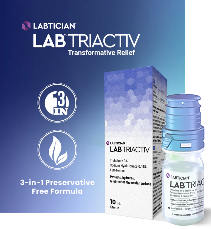 LAB™ TRIACTIV : Gouttes ophtalmiques à triple action et technologie liposomale