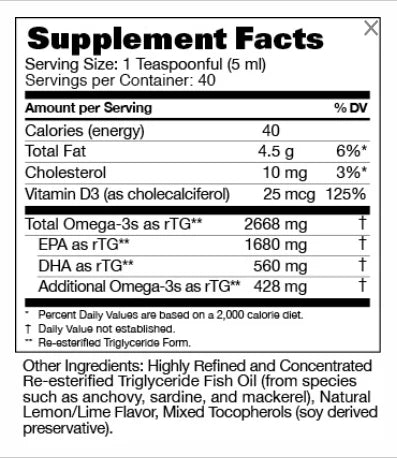 PRN Dry Eye Omega Benefits® : Supplément liquide d'Oméga-3 haute puissance