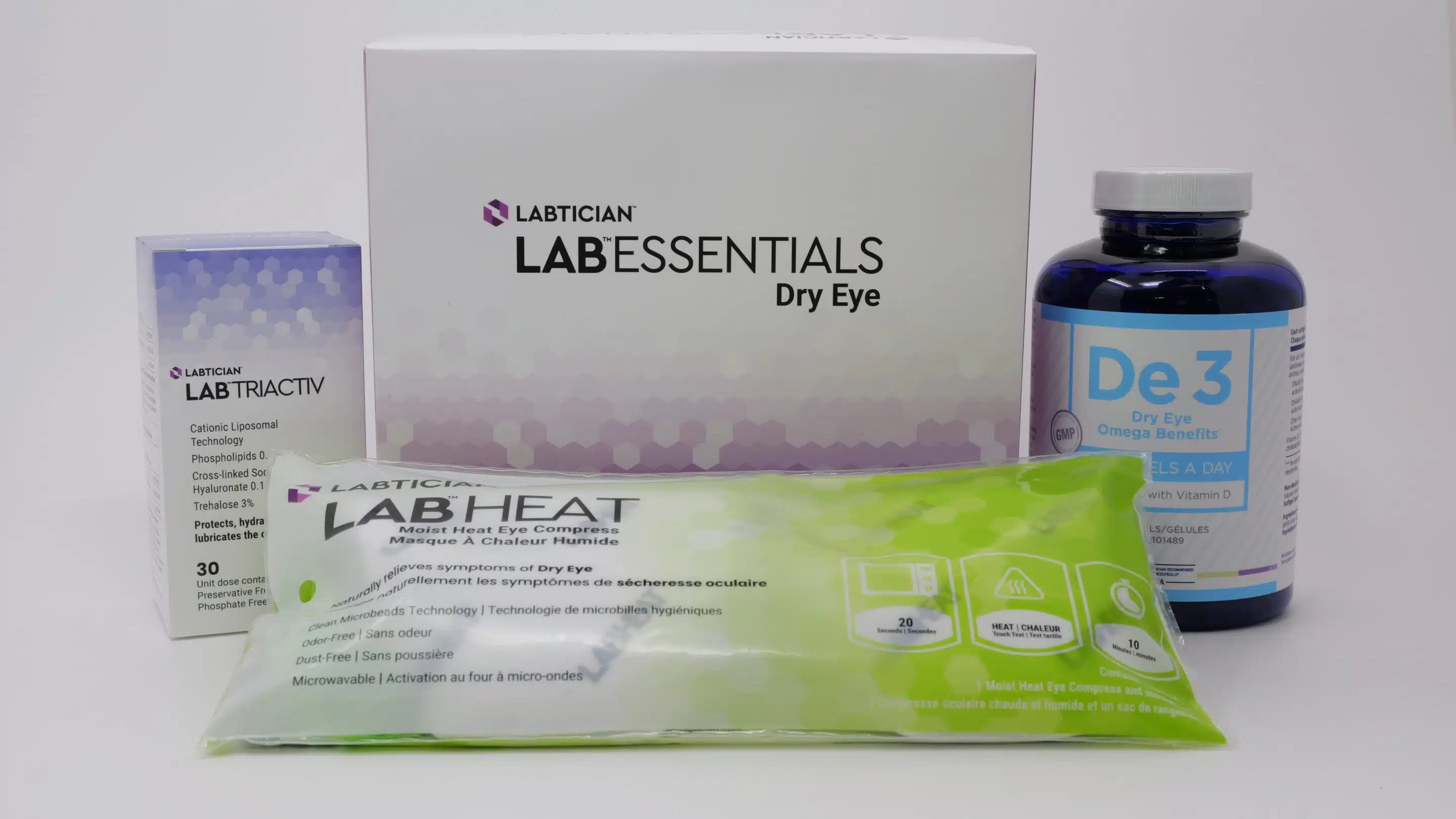 Trousse pour yeux secs LabEssentials™ — Système complet de soins oculaires synergiques