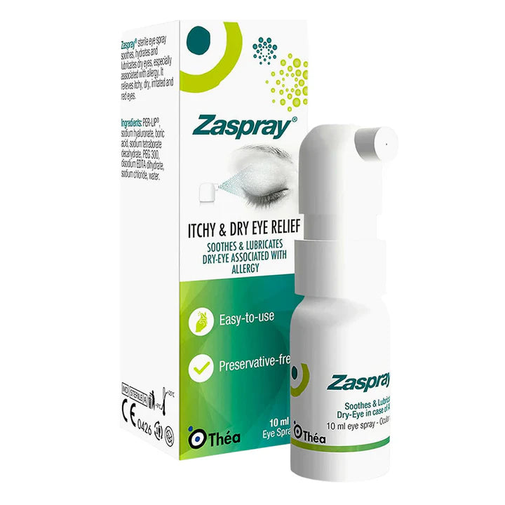 ZASPRAY® : Spray oculaire 3-en-1 pour les yeux secs et allergiques
