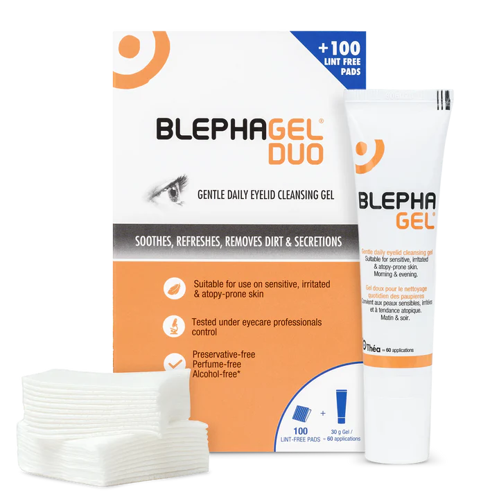 BLEPHAGEL® DUO : Gel stérile d'hygiène quotidienne des paupières et des cils